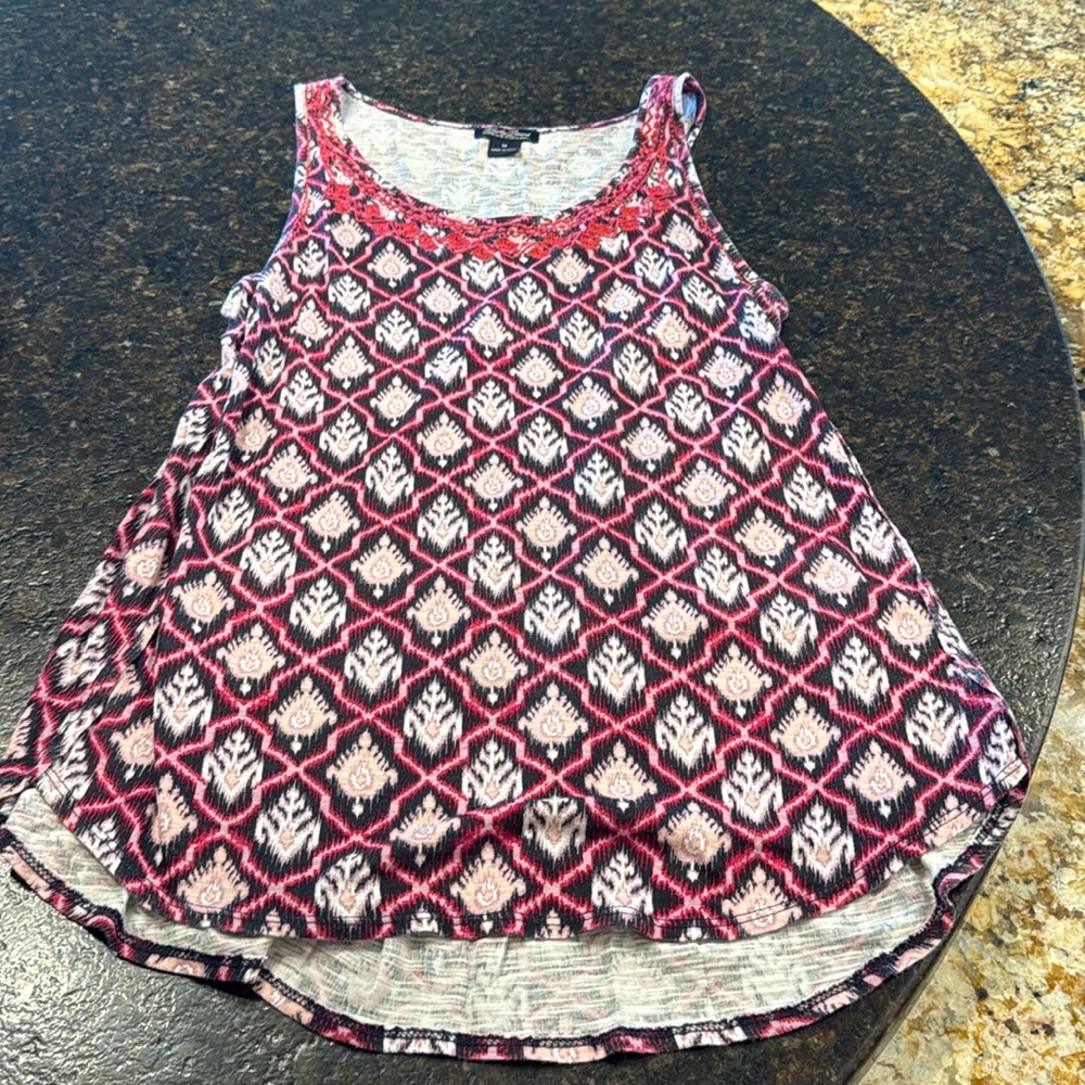 Lucky Brand Embroidered Tank